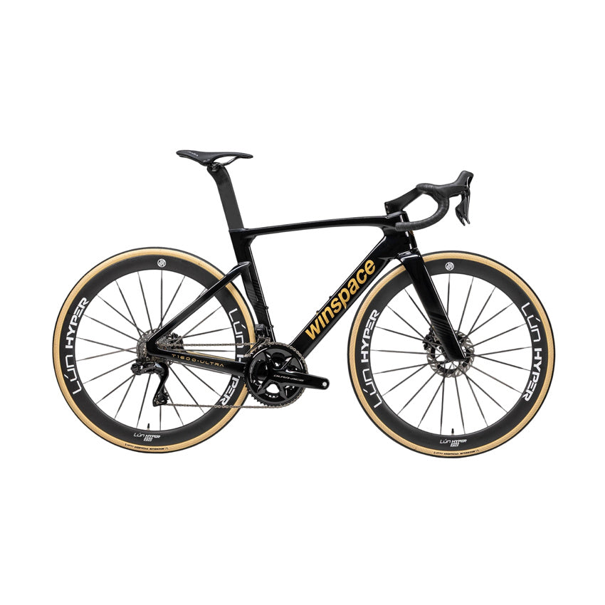 Winspace T1600 Ultra Dura-Ace Di2 Carbon Road Bike – Obsidian Gold